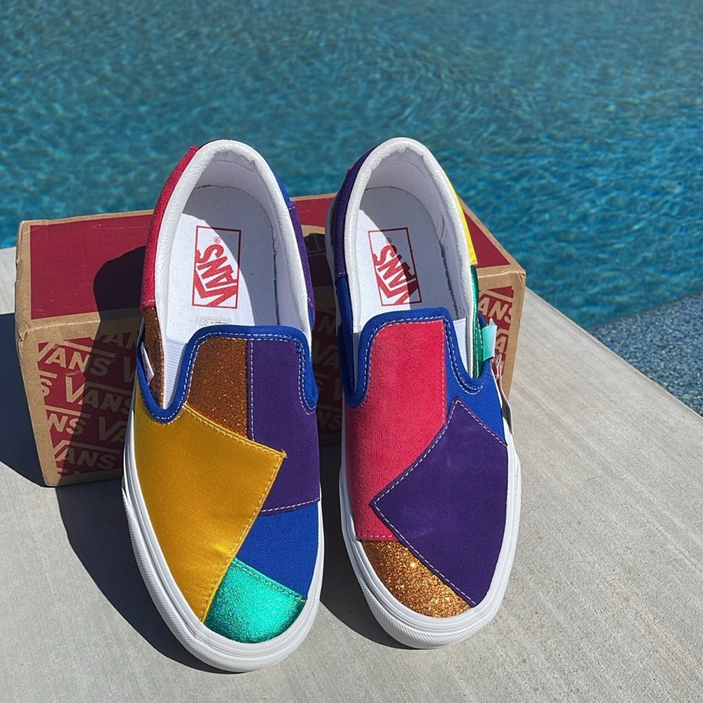 Vans Pride Patchwork Classics Low-Top New In Box. Size 9 - Picture 4 of 16